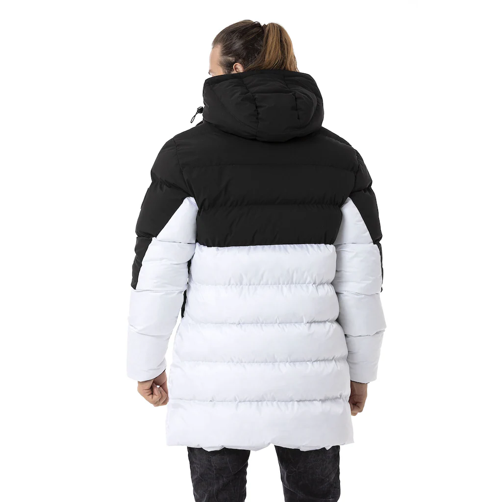 Cipo & Baxx Winterjacke »Winterjacke« Mit Kapuze Im Kontrast-Look