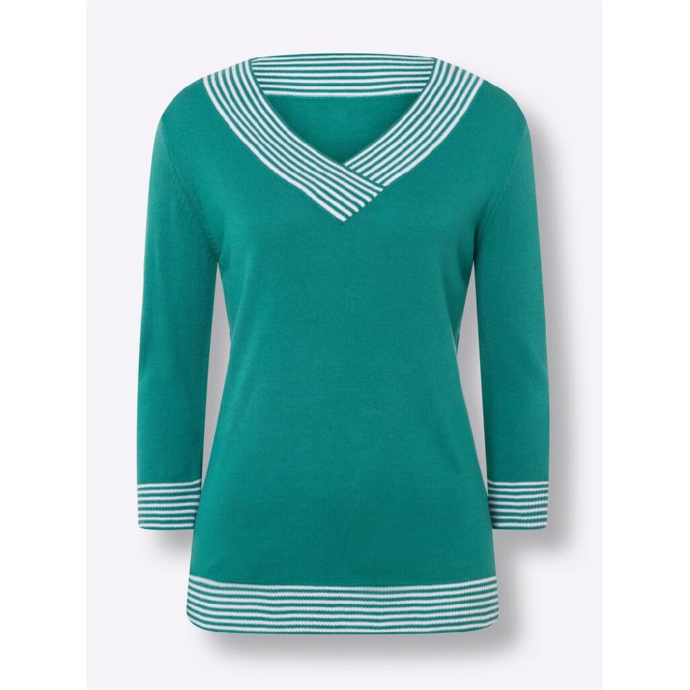 Classic Basics 3/4 Arm-Pullover »V-Pullover«