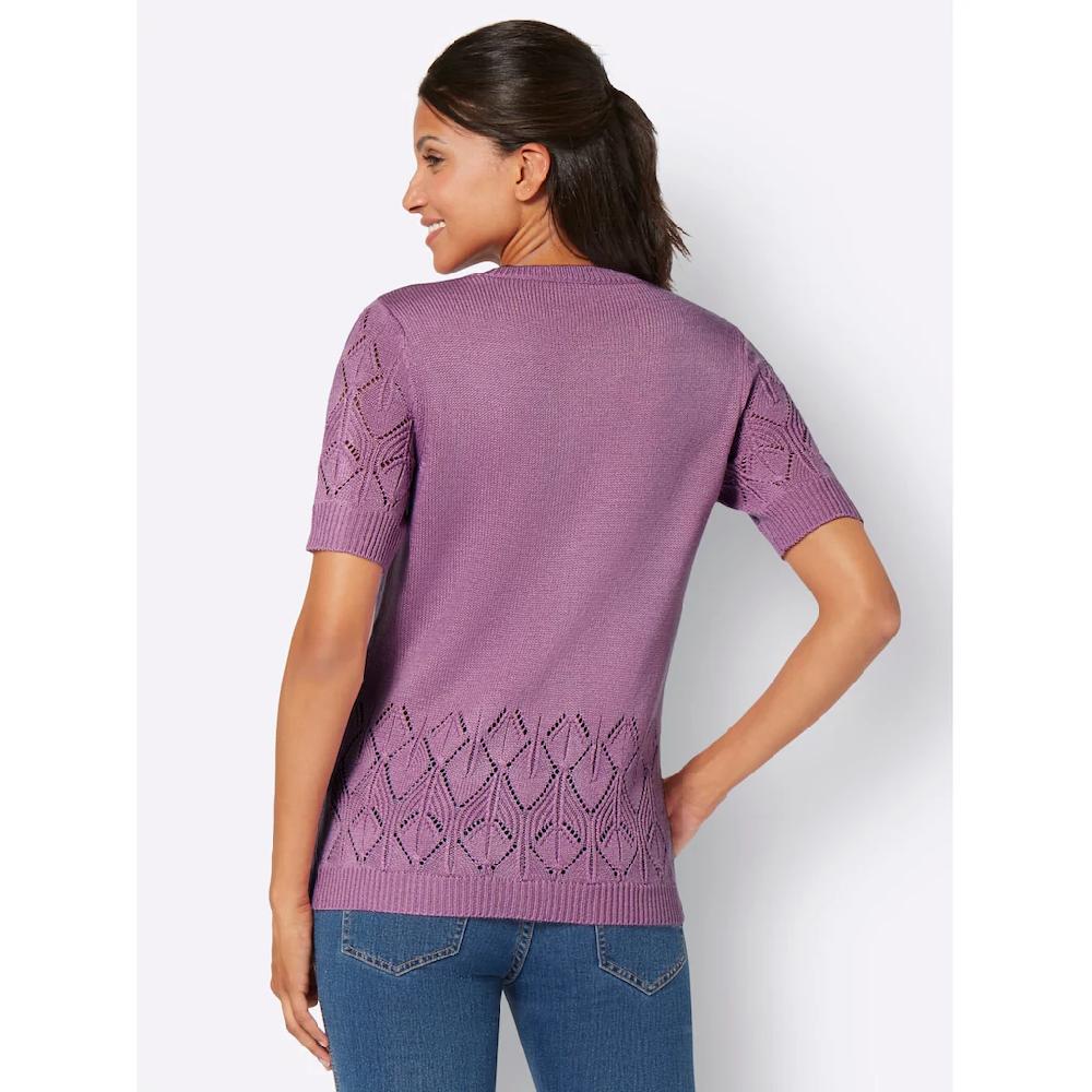 Classic Basics Ajourpullover »Kurzarm-Pullover«