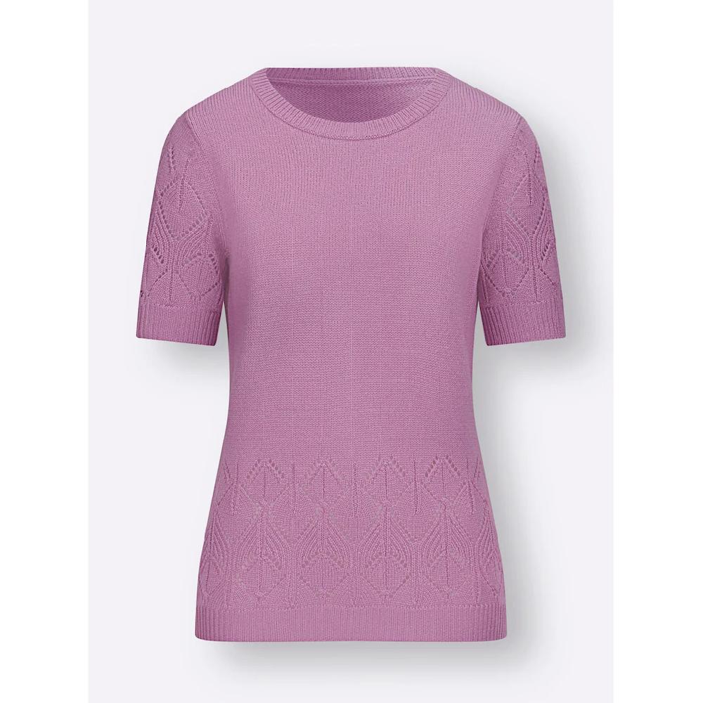 Classic Basics Ajourpullover »Kurzarm-Pullover«