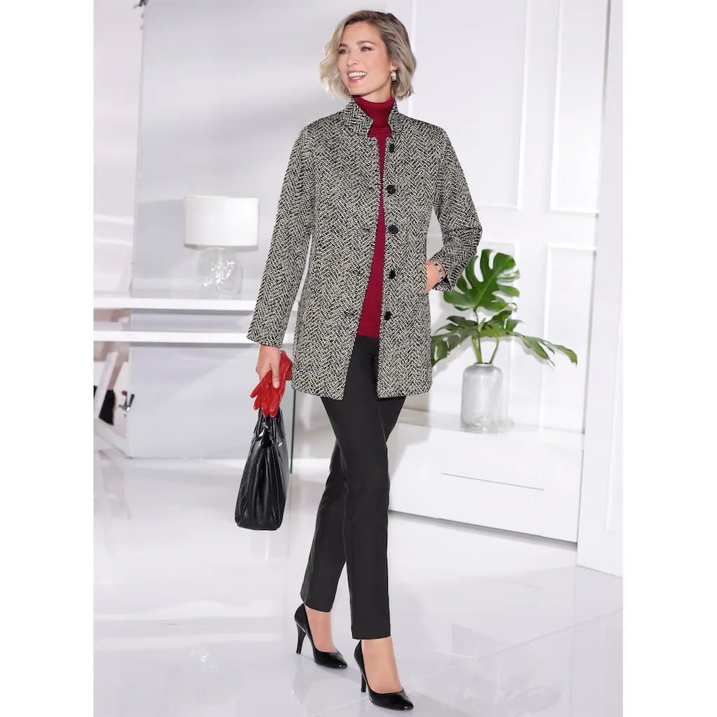Classic Basics Bouclèjacke ohne Kapuze