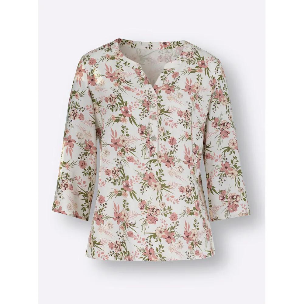 Classic Basics Druckbluse