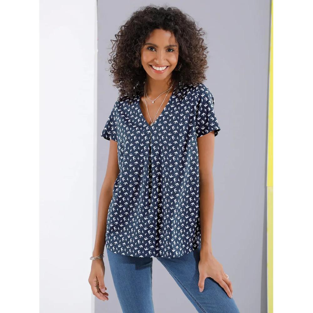 Classic Basics Druckbluse