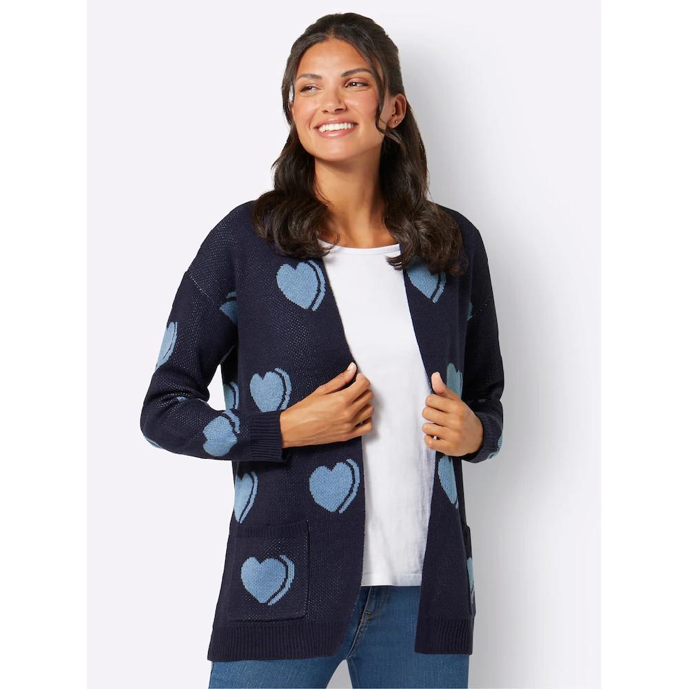 Classic Basics Jacquardstrickjacke
