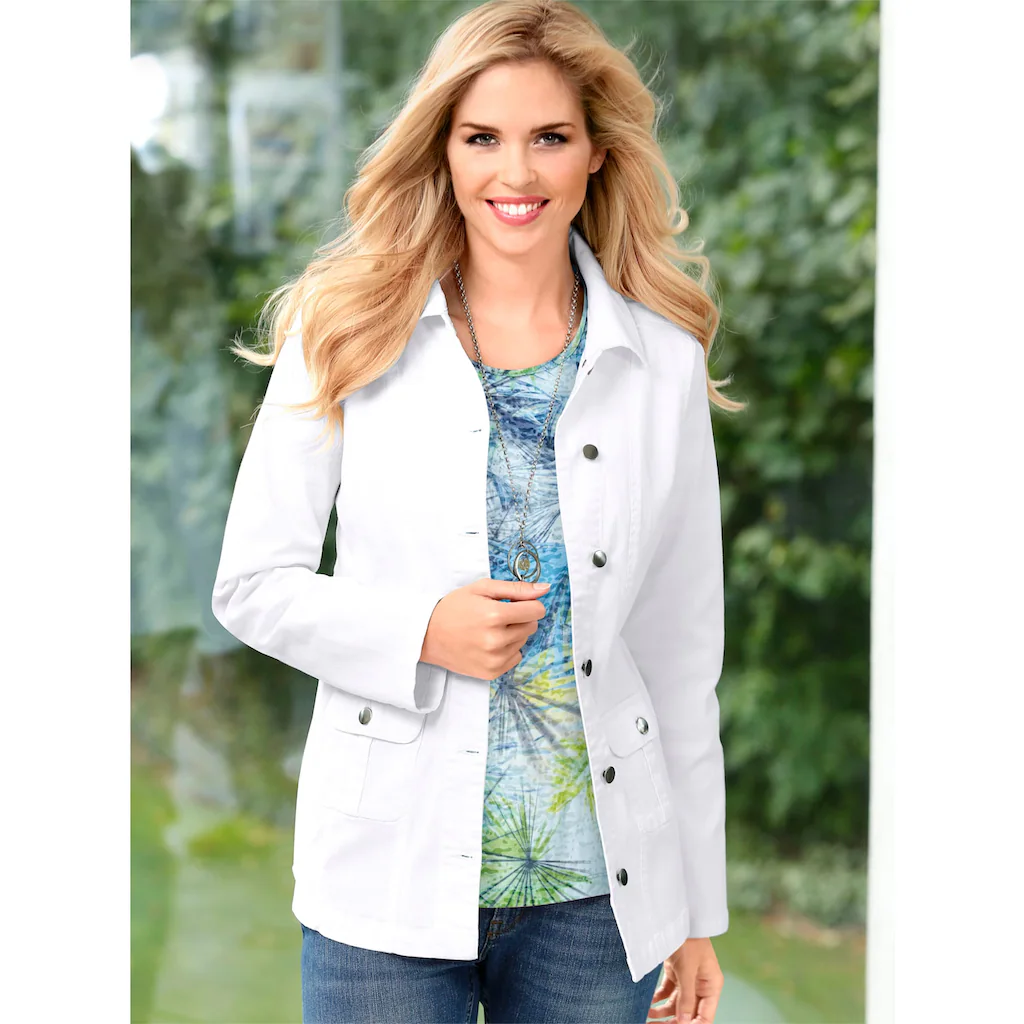 Classic Basics Jeansjacke Ohne Kapuze