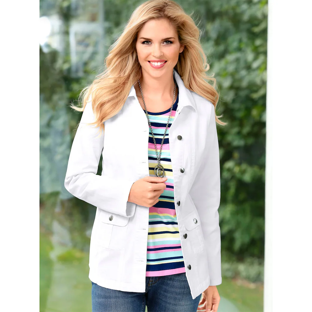 Classic Basics Jeansjacke ohne Kapuze