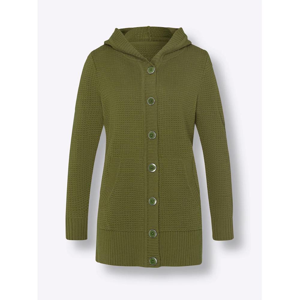 Classic Basics Kapuzenstrickjacke