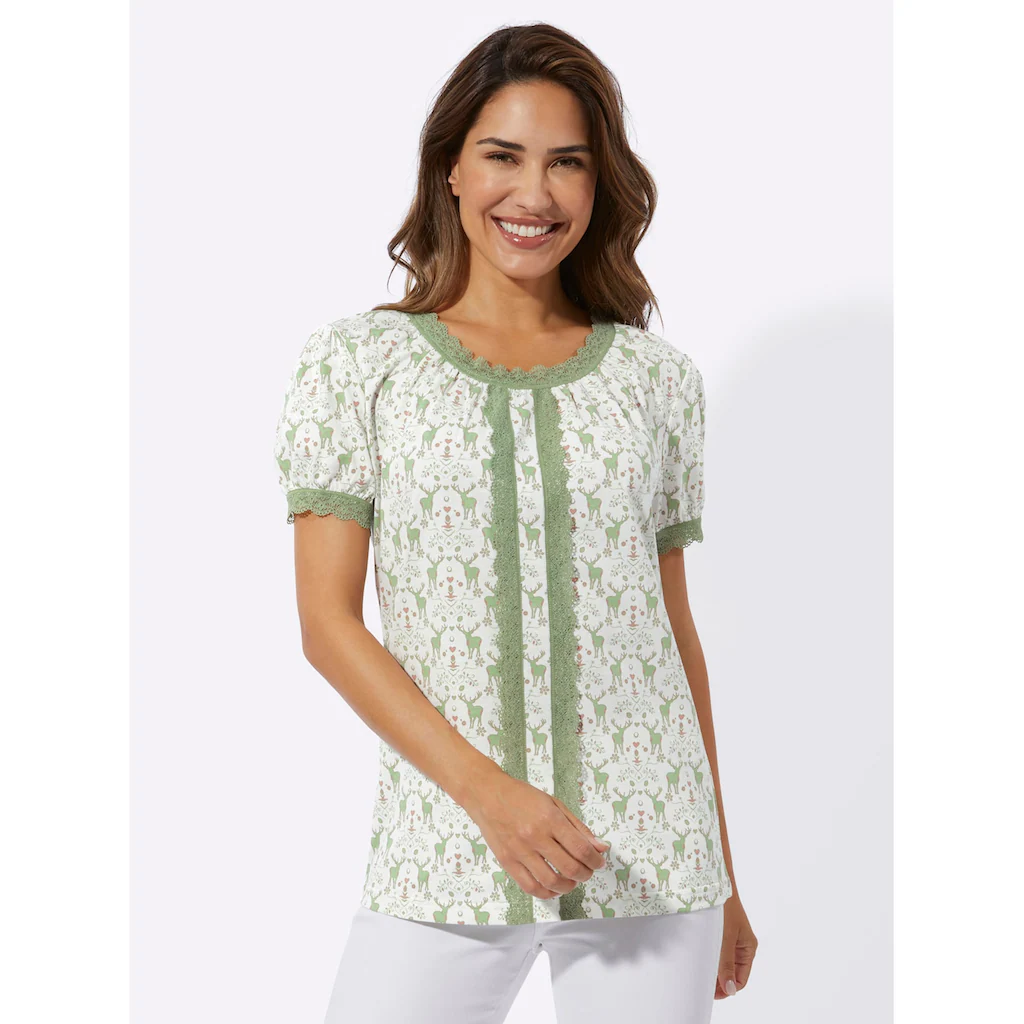 Classic Basics Kurzarmshirt »Trachtenshirt« (1 Tlg.)