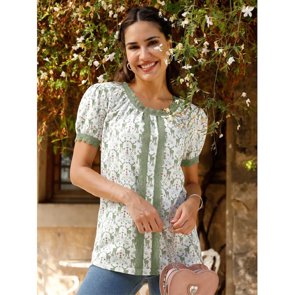 Classic Basics Kurzarmshirt »Trachtenshirt« (1 tlg.)
