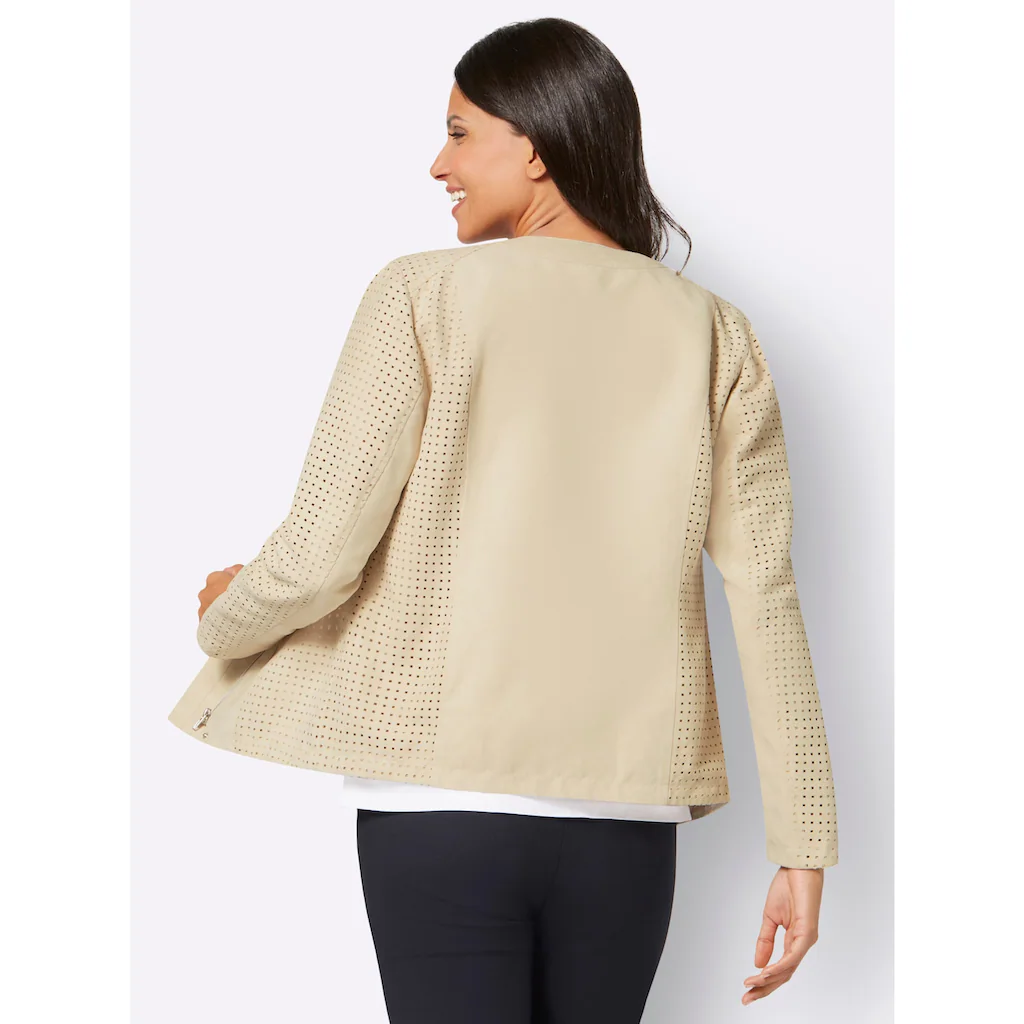 Classic Basics Lederimitatjacke Ohne Kapuze