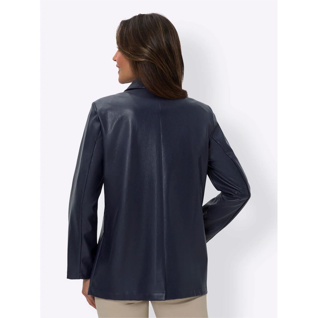 Classic Basics Lederimitatjacke Ohne Kapuze