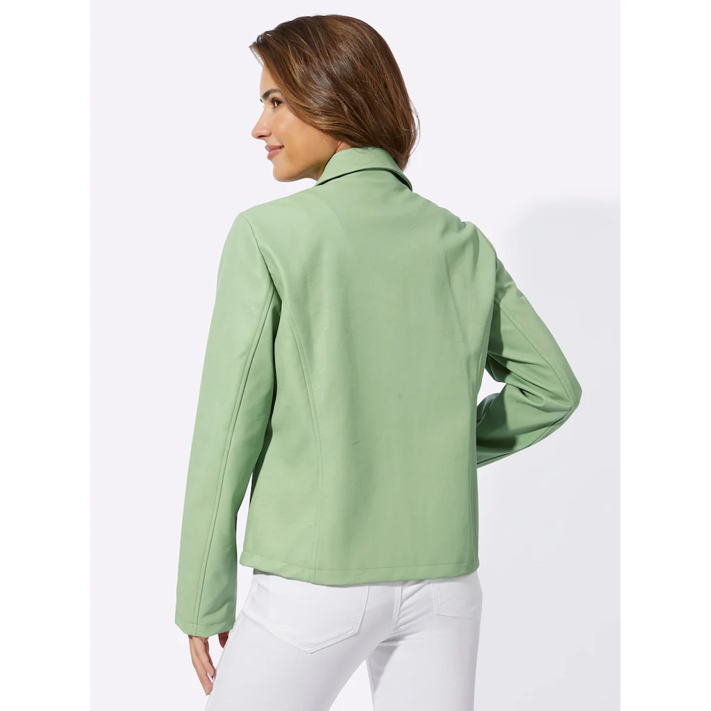 Classic Basics Lederimitatjacke Ohne Kapuze