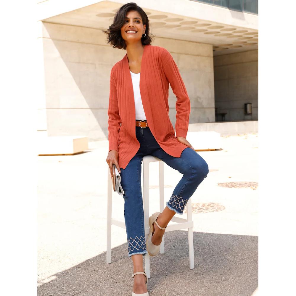 Classic Basics Longstrickjacke