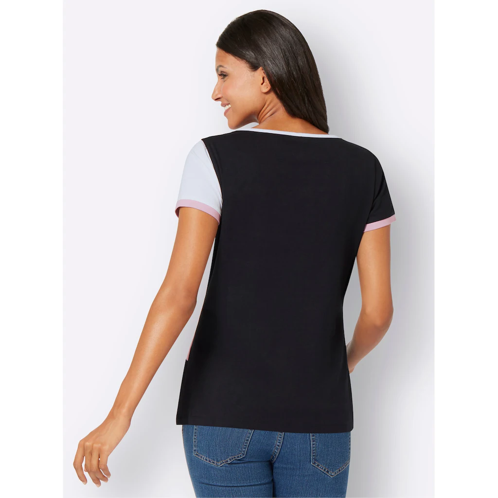 Classic Basics Paillettenshirt »Rundhals-Shirt« (1 Tlg.)