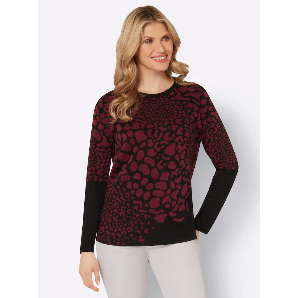 Classic Basics Rundhalspullover »Jacquard-Pullover«