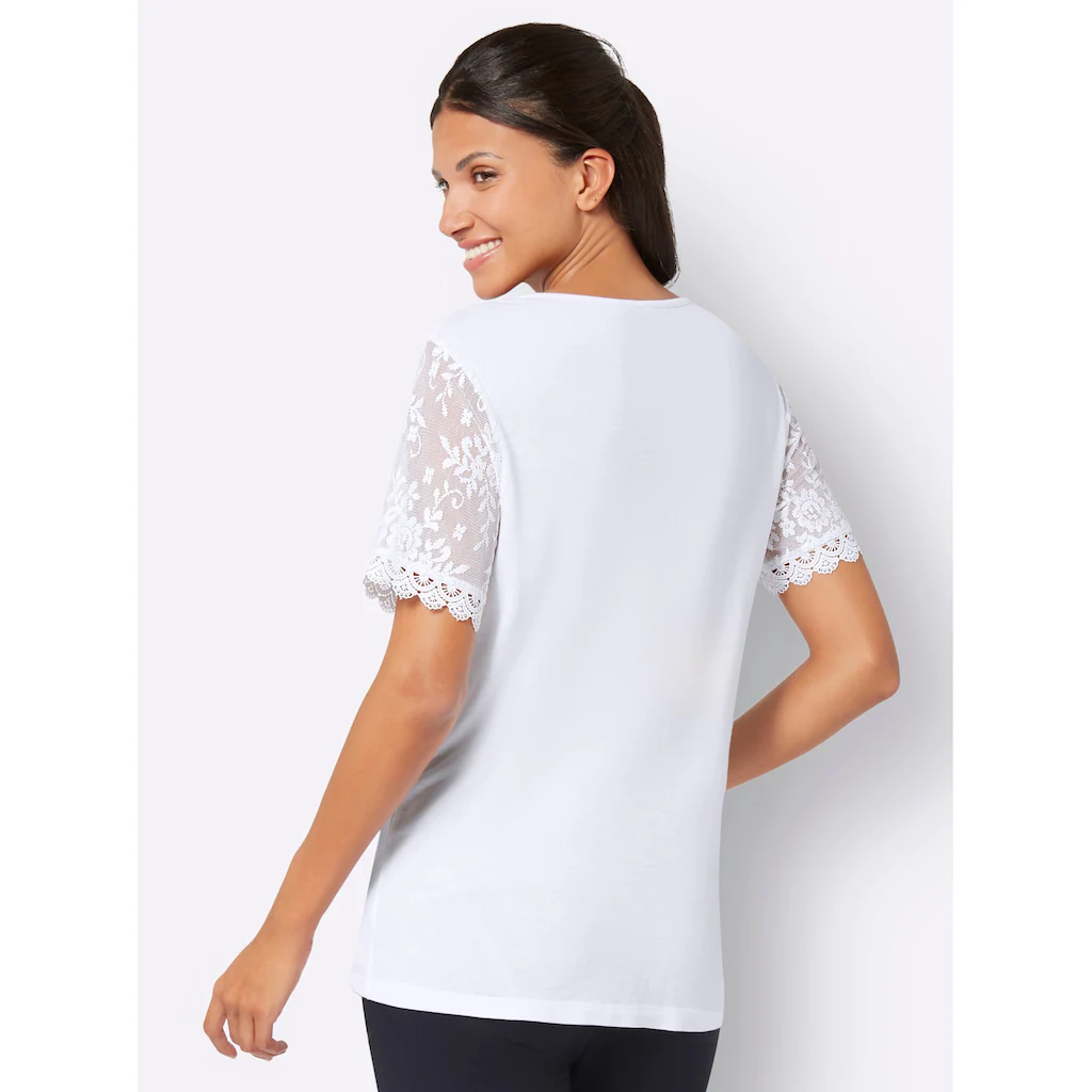 Classic Basics Spitzenshirt »Rundhals-Shirt« (1 Tlg.)