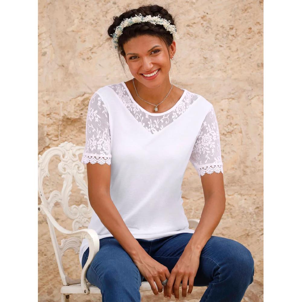 Classic Basics Spitzenshirt »Rundhals-Shirt« (1 tlg.)