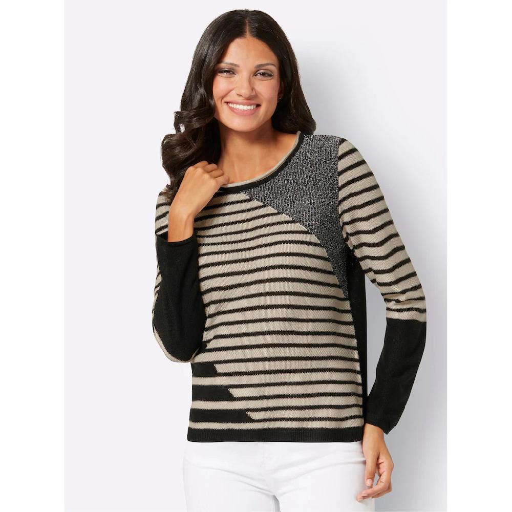 Classic Basics Streifenpullover »Rundhals-Pullover«