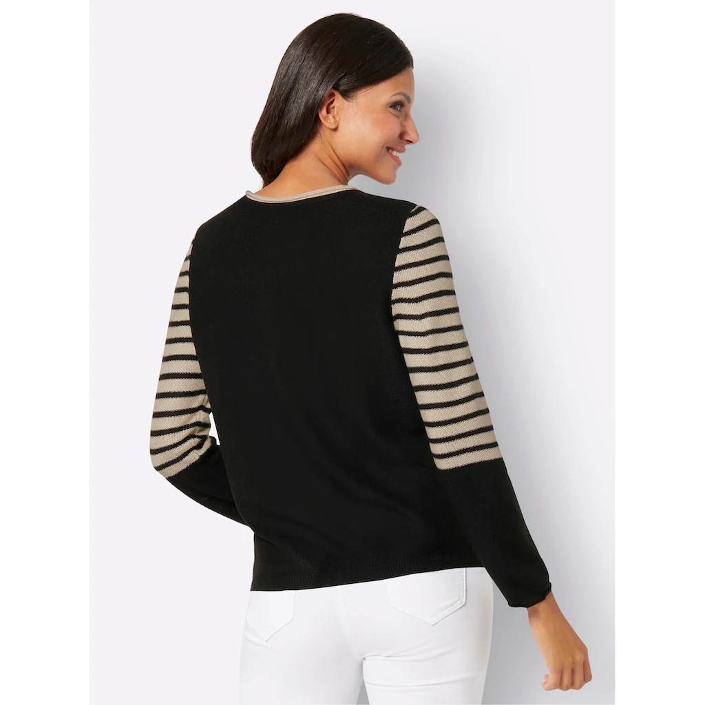 Classic Basics Streifenpullover »Rundhals-Pullover«