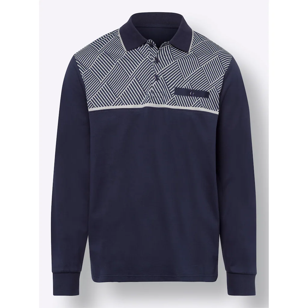 Classic Poloshirt »Langarm-Poloshirt« (1 Tlg.)