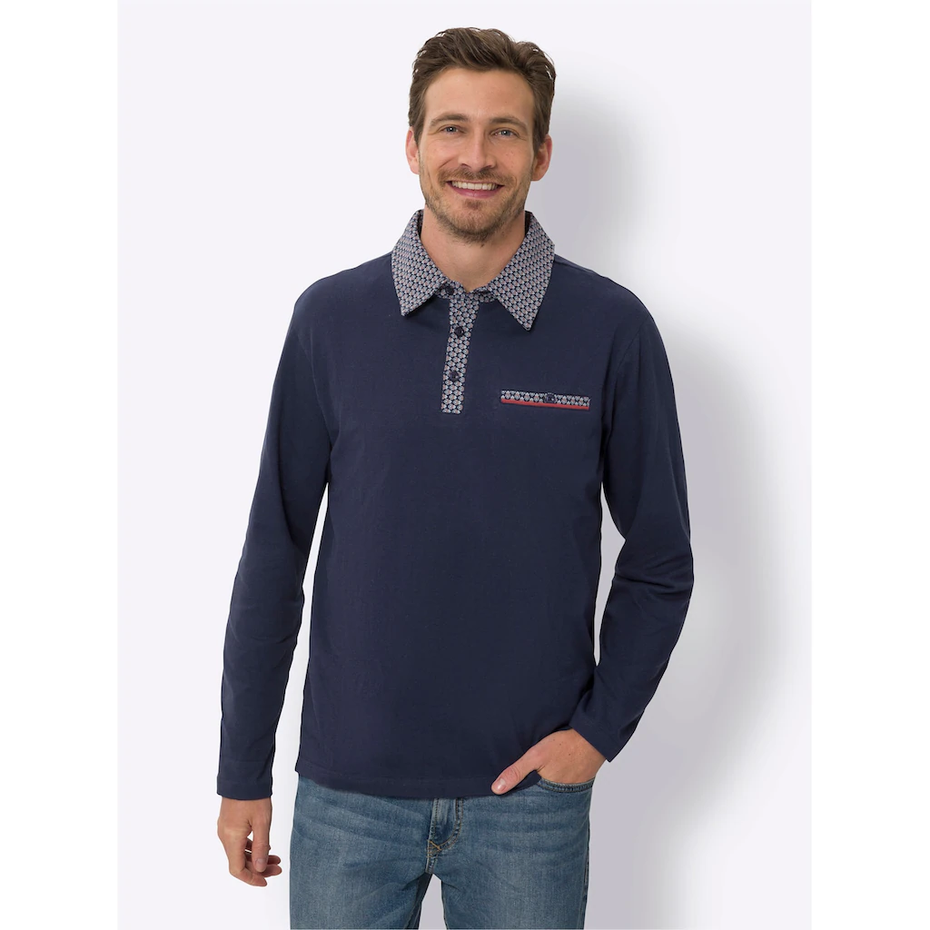 Classic Poloshirt »Langarm-Poloshirt« (1 Tlg.)