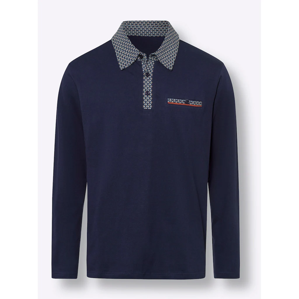 Classic Poloshirt »Langarm-Poloshirt« (1 Tlg.)