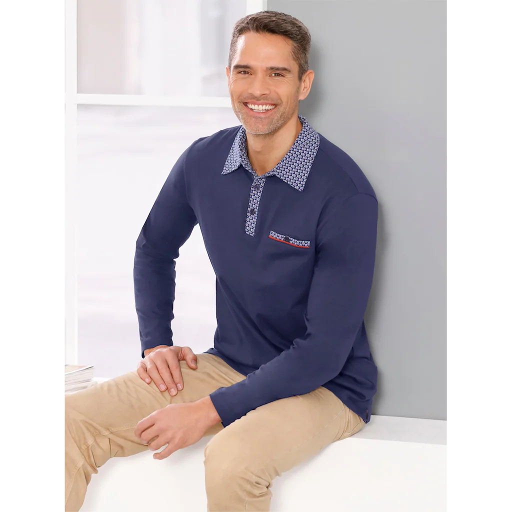 Classic Poloshirt »Langarm-Poloshirt« (1 tlg.)