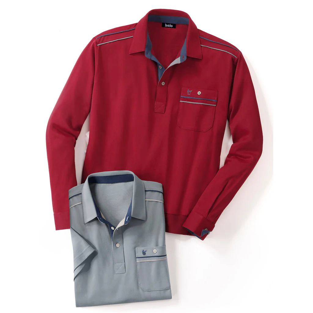 Classic Poloshirt »Langarm-Poloshirt« (1 tlg.)