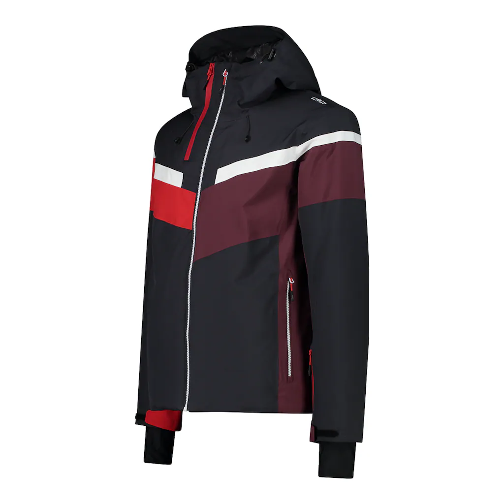 CMP Skijacke »33W0827-L931 MAN JACKET FIX HOOD PETROL« Mit Kapuze Auf Rechnung Kaufen