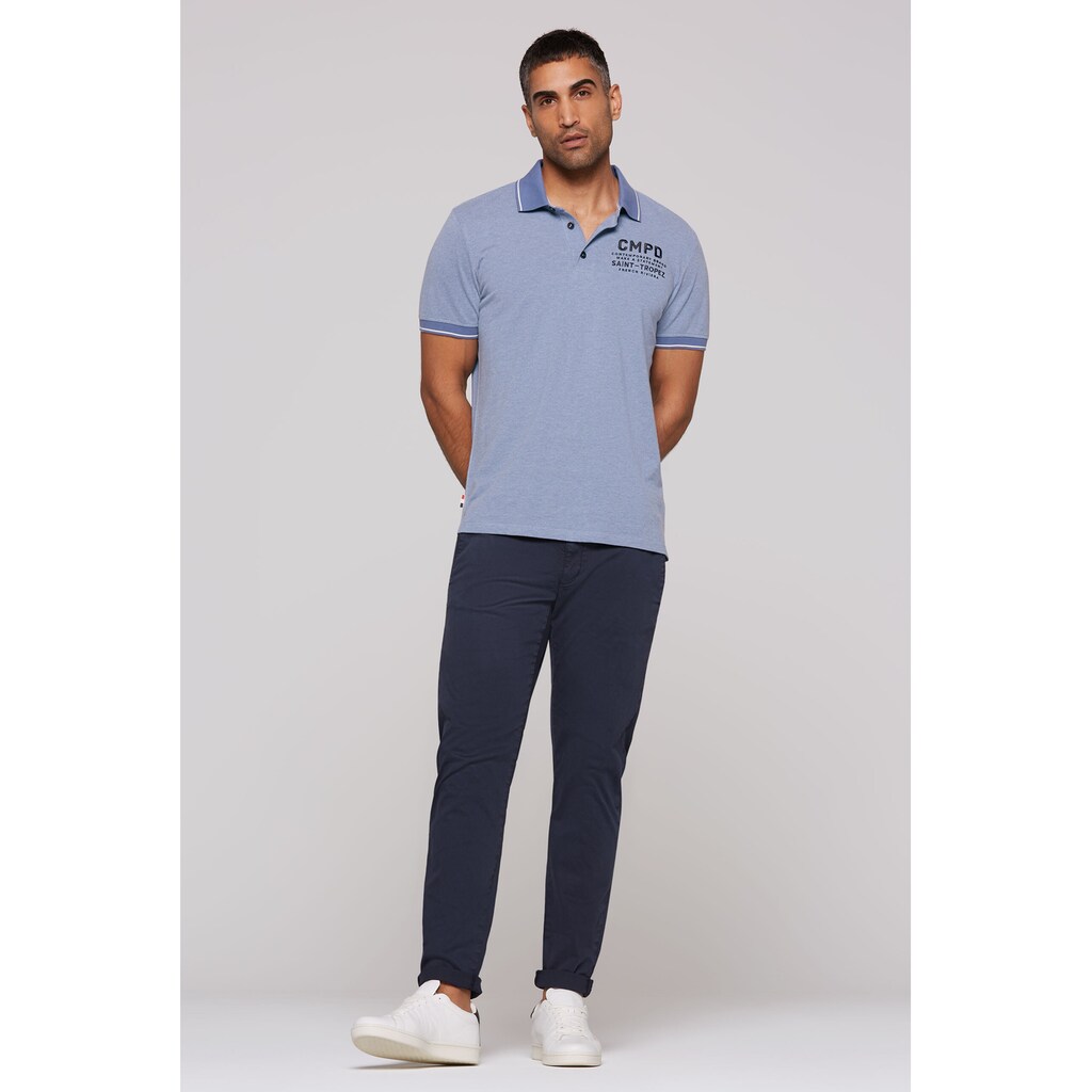 CMPD Poloshirt Mit Seitenschlitze Und Längerer Rückenpartie ▷ Bestellen