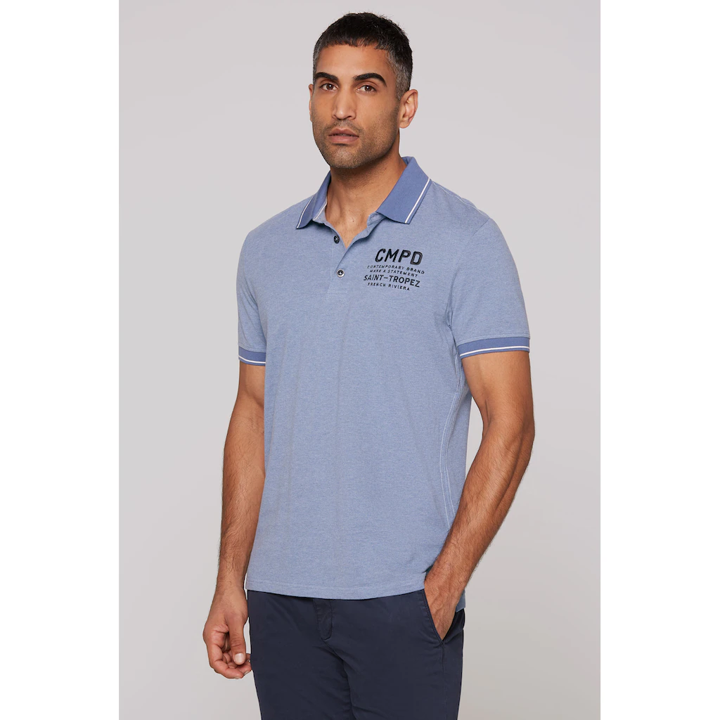 CMPD Poloshirt mit Seitenschlitze und längerer Rückenpartie ▷ bestellen