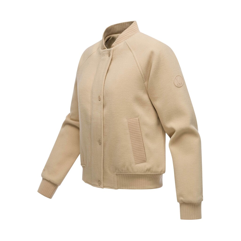 Collegejacke »Zunaa« Modische Jacke Im Collegejacken-Stil Mit Rippbündchen Und Raglanärmeln