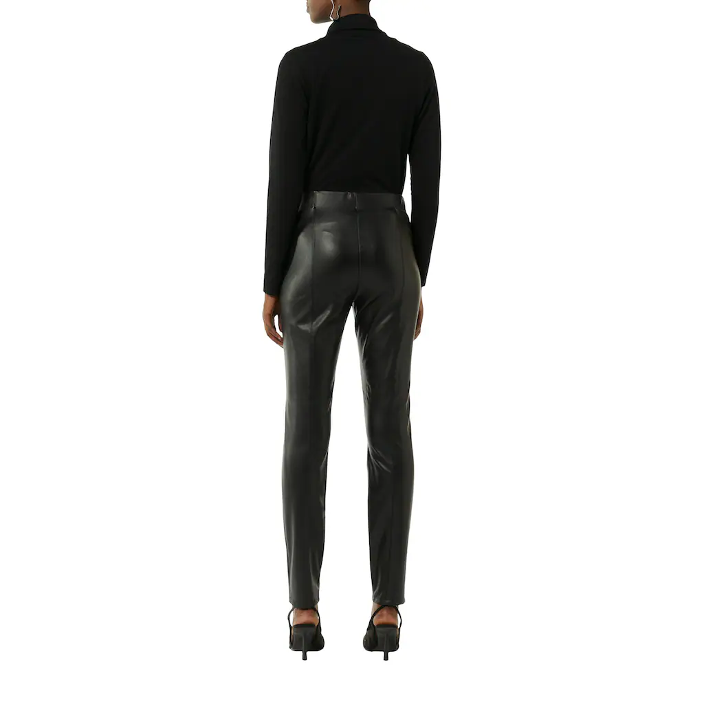 Comma 7/8-Leggings Aus Lederimitat