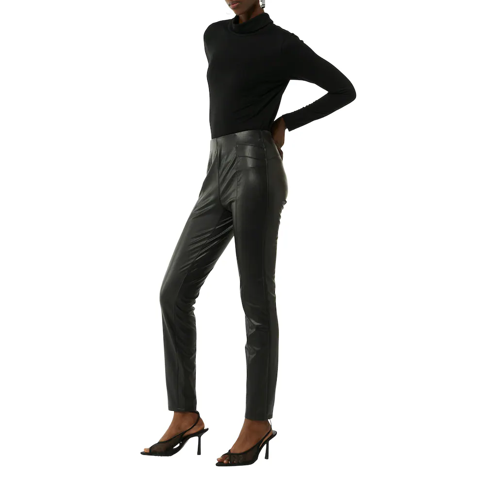 Comma 7/8-Leggings Aus Lederimitat