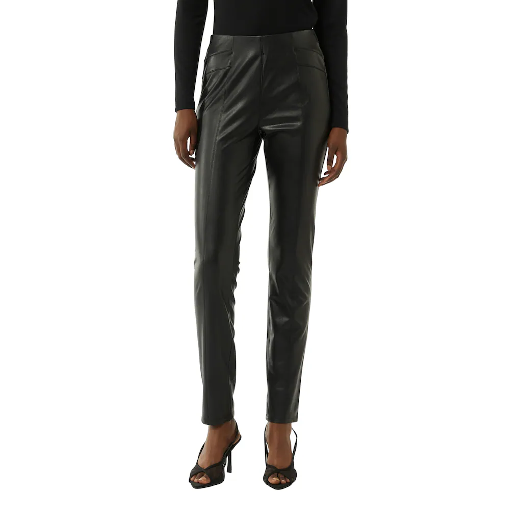 Comma 7/8-Leggings aus Lederimitat