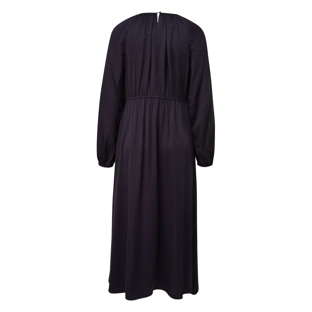 Comma Maxikleid Langarm Mit Bindeband