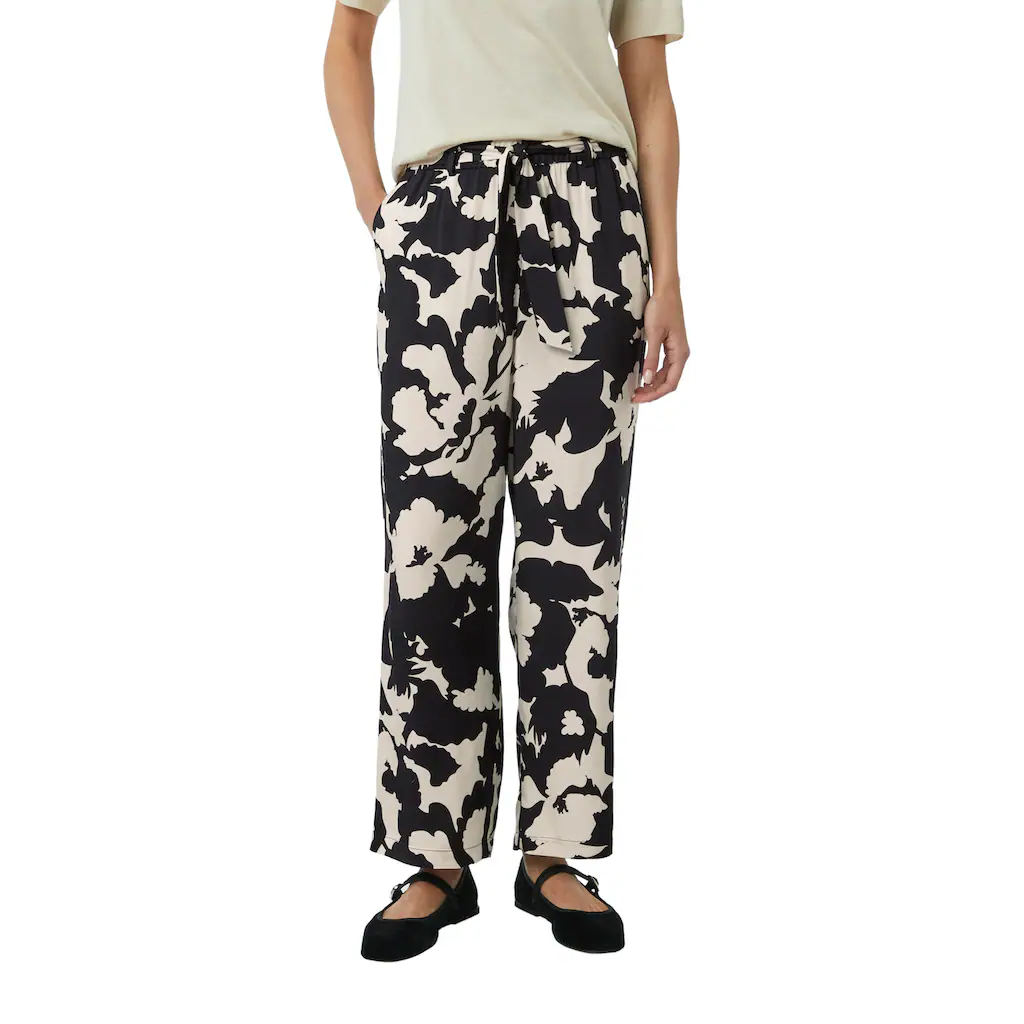 Comma Relaxhose mit All-Over Print