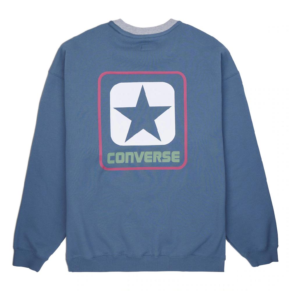 Converse Sweater »CONVERSE BOX STAR RINGER CREW - LAKESIDE BLUE« (1 Tlg.)