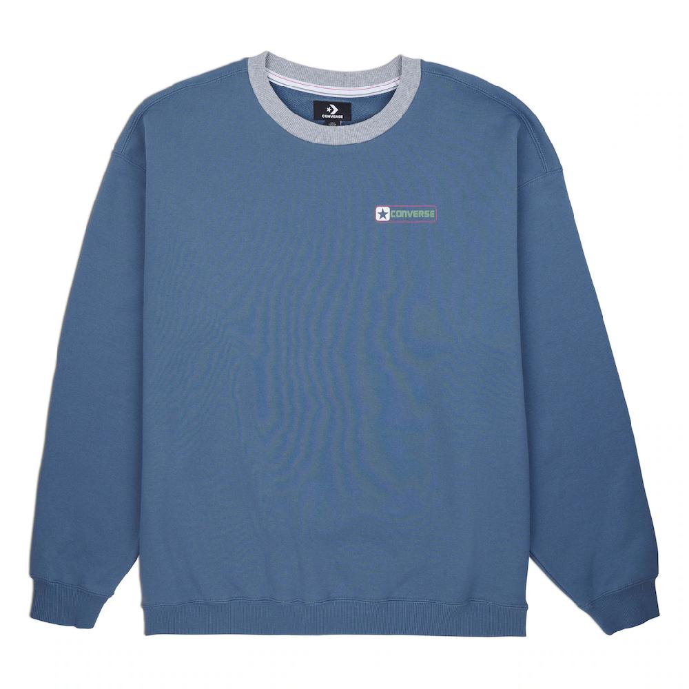 Converse Sweater »CONVERSE BOX STAR RINGER CREW - LAKESIDE BLUE« (1 tlg.)