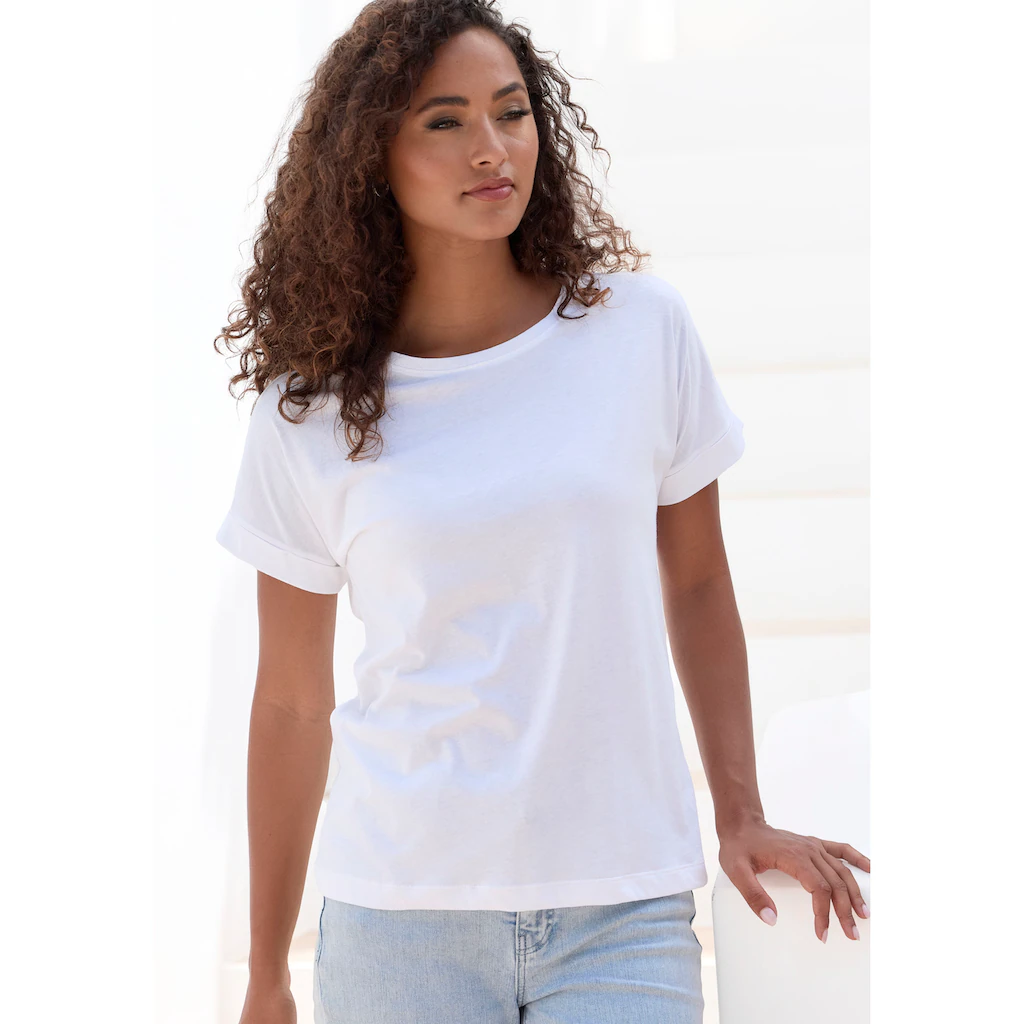 Copenhagen Studios T-Shirt »mit dezentem Logoprint hinten« aus softer Jersey-Qualität mit Bio-Baumwolle