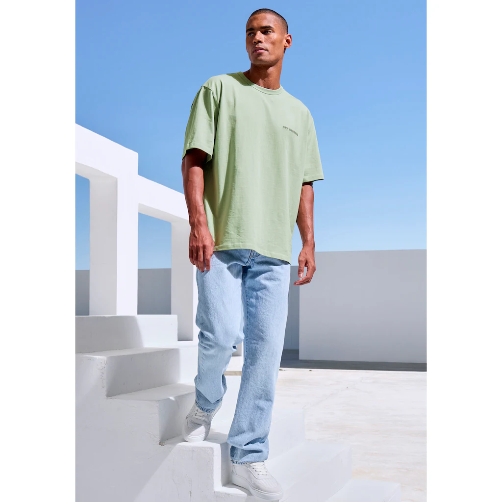 Copenhagen Studios T-Shirt »mit Hochwertiger Logostickerei« Loose-fit Oversize-Shirt Aus Heavy Bio-Baumwoll-Qualität