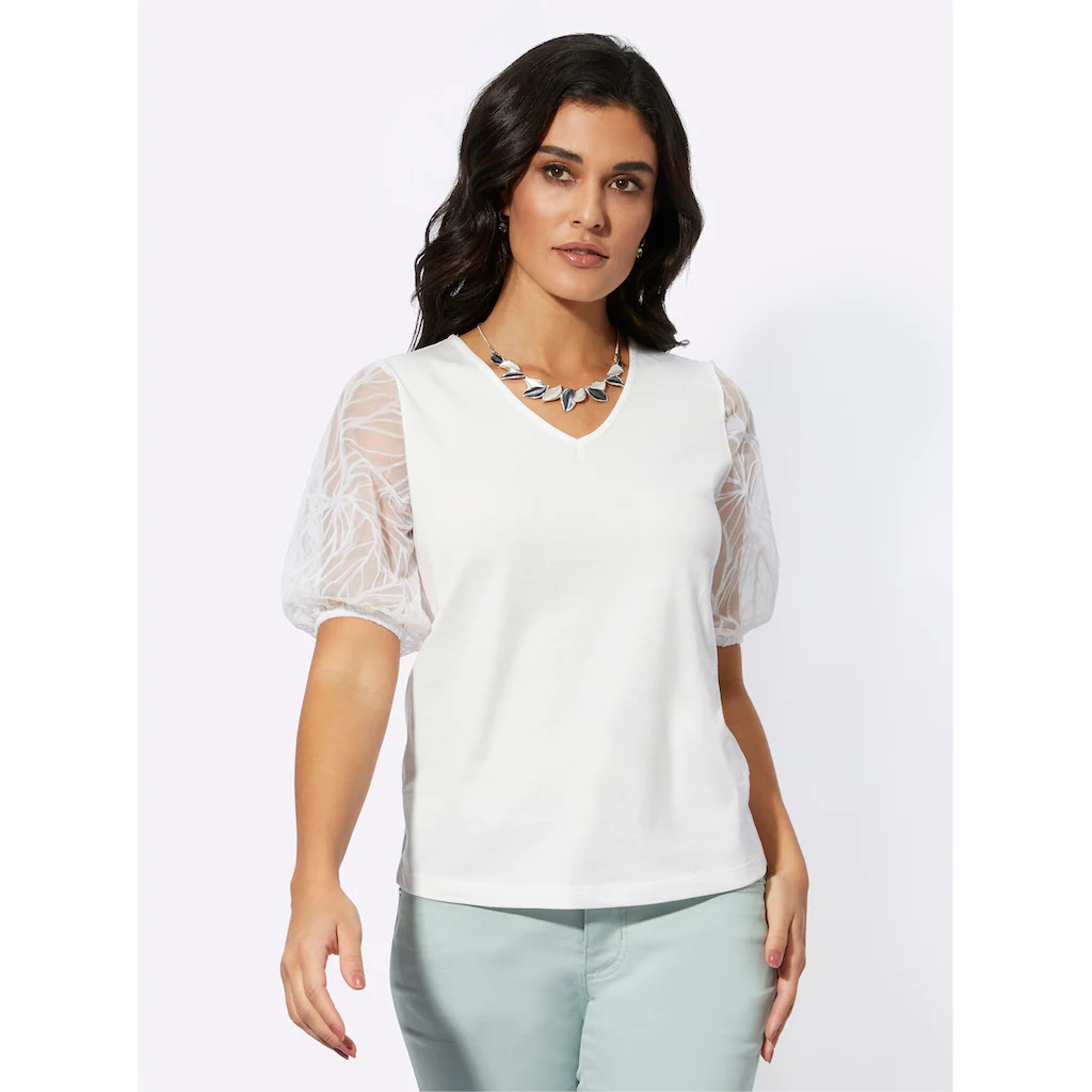 Creation L Kurzarmshirt »Modal-Mix-Shirt« (1 Tlg.)