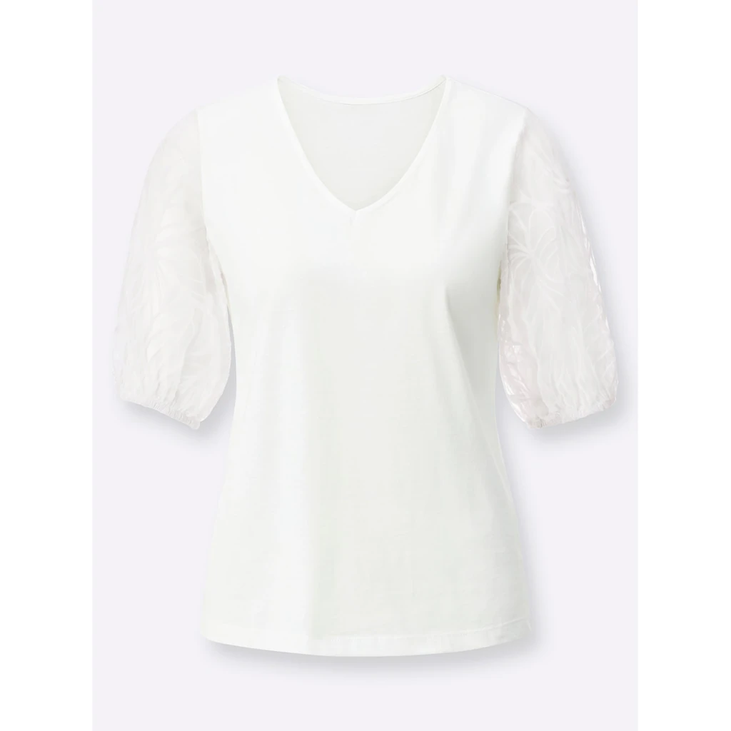 Creation L Kurzarmshirt »Modal-Mix-Shirt« (1 Tlg.)