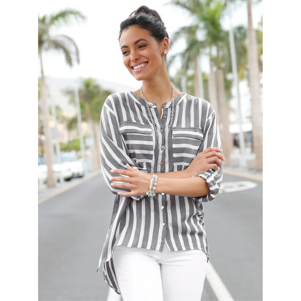 Creation L Langarmbluse