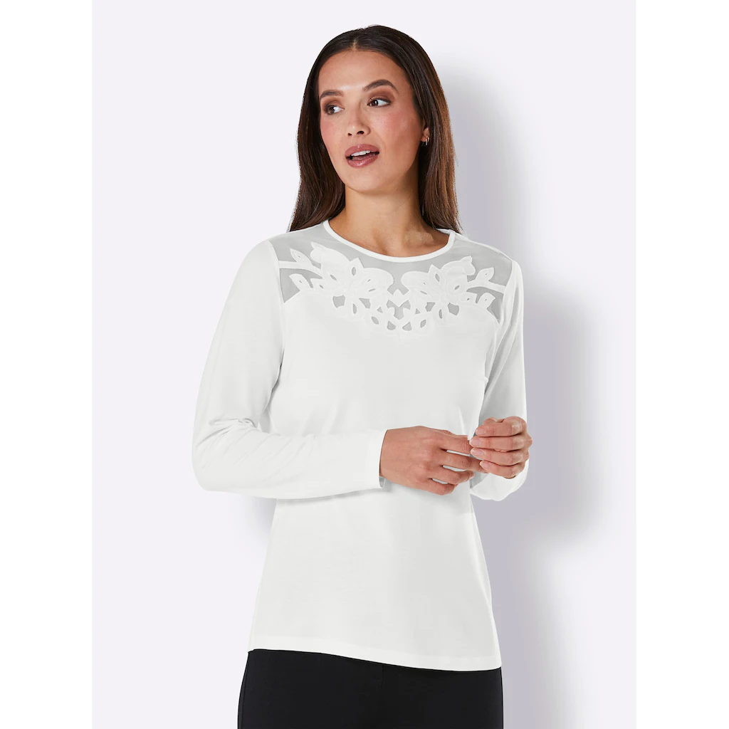 CREATION L PREMIUM Langarmshirt »Lyocell-Shirt« (1 Tlg.)