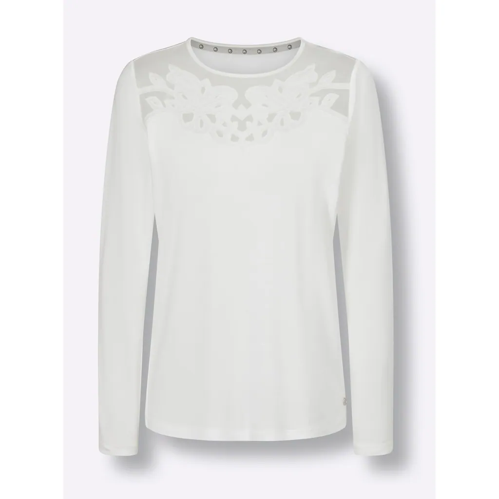 CREATION L PREMIUM Langarmshirt »Lyocell-Shirt« (1 Tlg.)