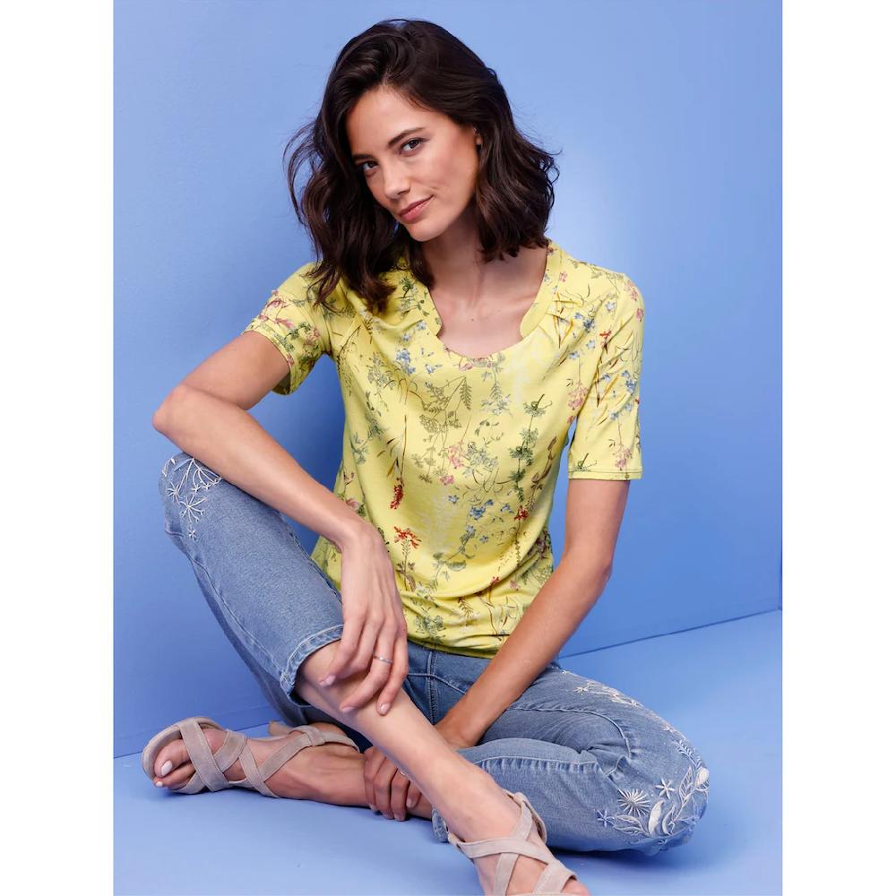 CREATION L PREMIUM Print-Shirt »Lyocell-Shirt« (1 tlg.)