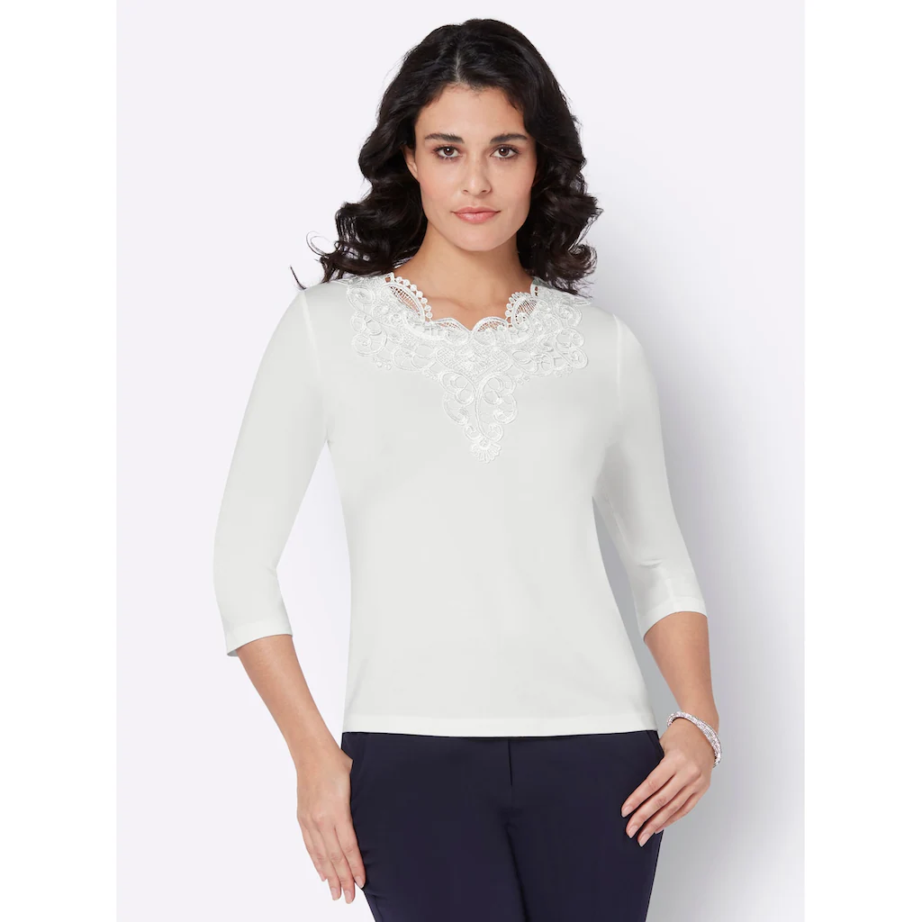 Creation L Spitzenshirt »Lyocell-Shirt« (1 Tlg.)