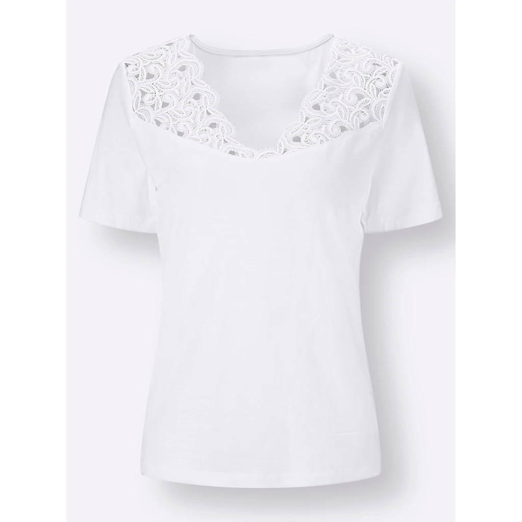 Creation L Spitzenshirt »Modal-Baumwoll-Shirt« (1 Tlg.)