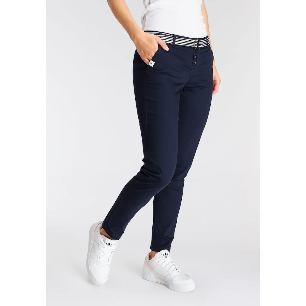 DELMAO Chinohose (Set 2 Tlg. Mit Gürtel) Mit Passendem Gürtel NEUE MARKE